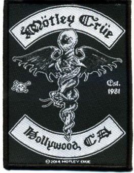 kleiner Aufnäher Mötley Crüe Hollywood CA 