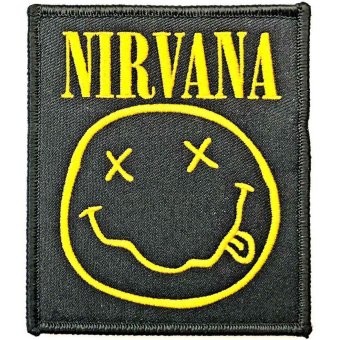 kleiner Aufnäher Nirvana Smiley 