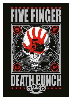 Flagge Five Finger Death Punch Skull 