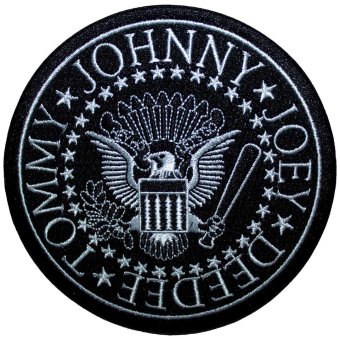 kleiner Aufnäher Ramones Seal rund 