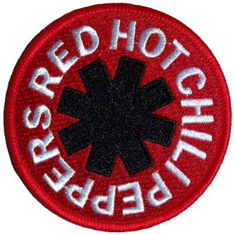 kleiner Aufnäher Red Hot Chili Peppers Logo 