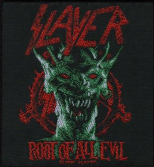 kleiner Aufnäher Slayer Root of all Evil 