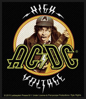 kleiner Aufnäher AC/DC High Voltage 