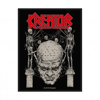 kleiner Aufnäher Kreator Skull & Skeletons 