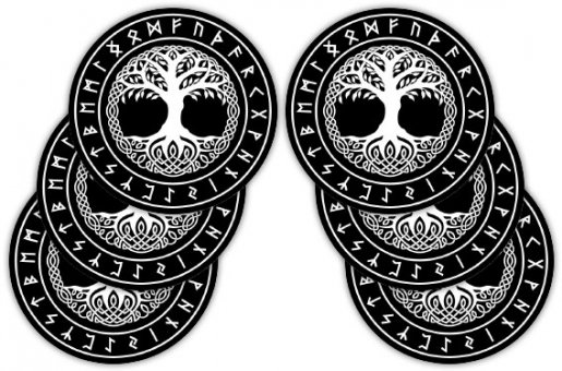 Untersetzer Set 6 teilig Lebensbaum 