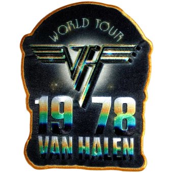 kleiner Aufnäher Van Halen World Tour 1978 